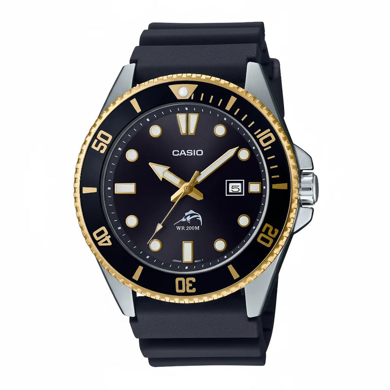 Reloj Casio MDV-106 (Marlin) — Negro/Dorado