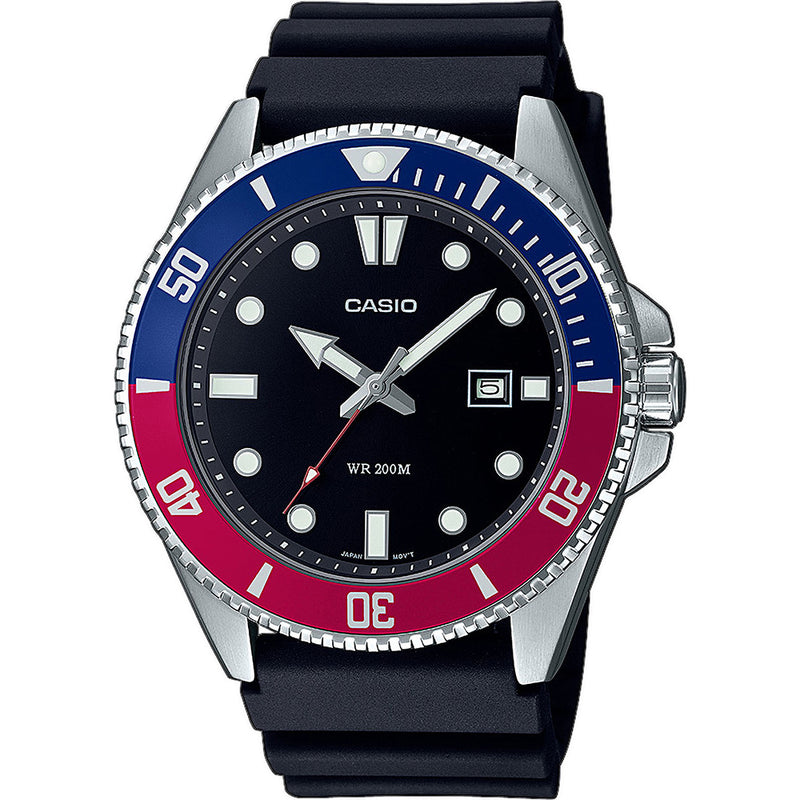 Reloj Casio MDV-106 (Marlin) — Azul/Rojo